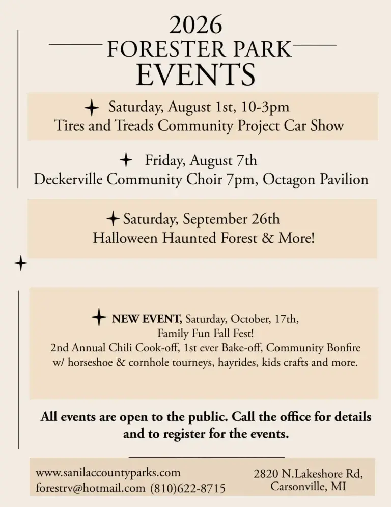 Forester Park 2026 Events