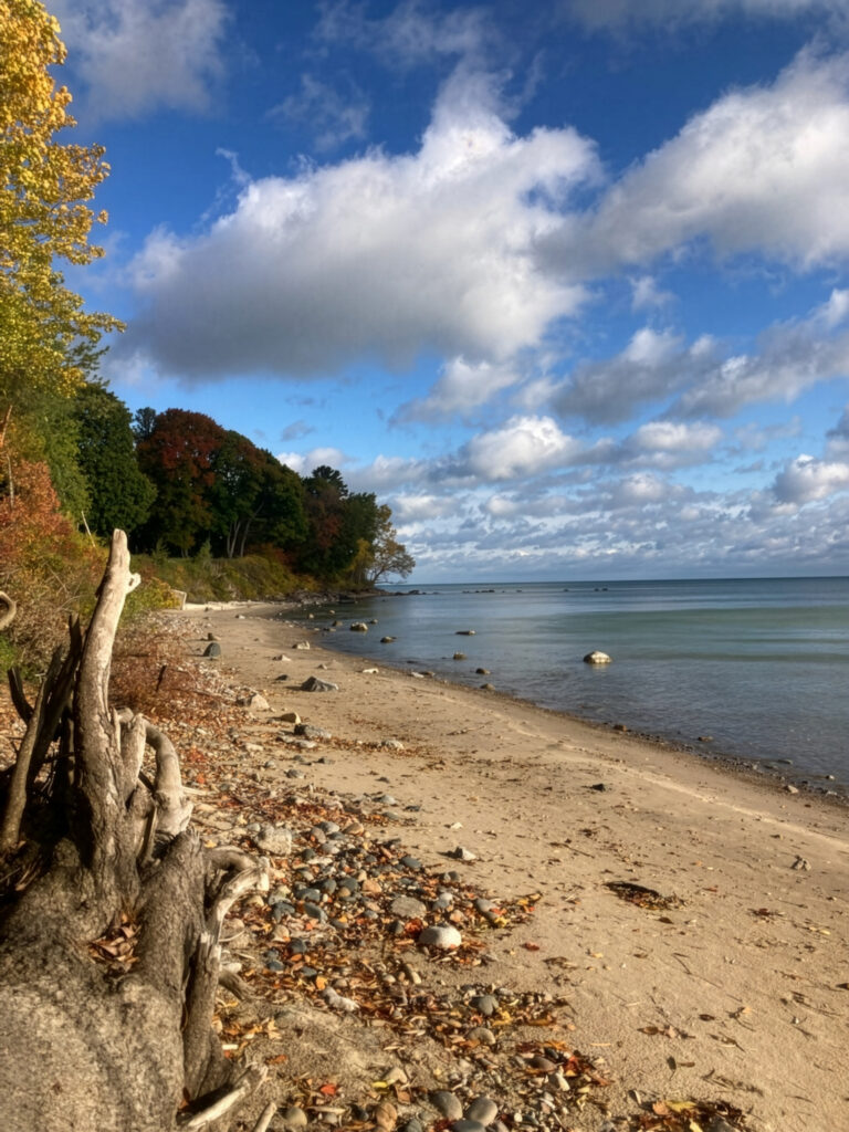 Lake Huron beach at Lexington Park